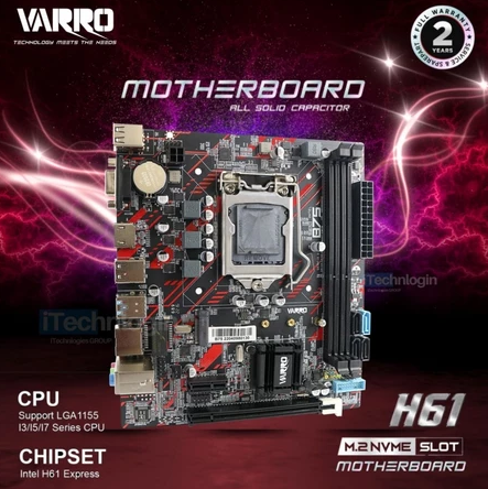 Motherboard H61 Varro Socket 1155 DDR3