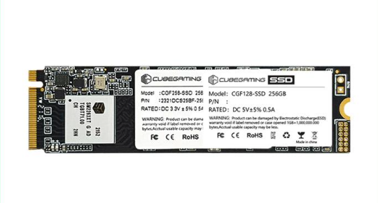 CUBE GAMING Phoenix SSD 256GB M.2 NVME PCIe Gen3x4